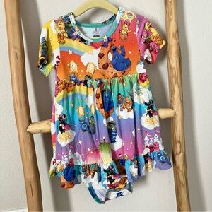 Posh Peanut Sesame Street x Care Bears Ruffled Dress